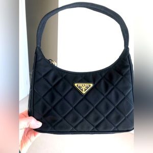 ❌SOLD❌ Prada Quilted Tessuto Hobo bag
